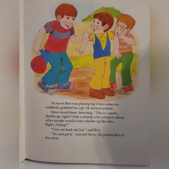 Ben's New Buddy (Tale from the Care Bears) vtg kids book about dealing w Bully - Picture 5 of 10